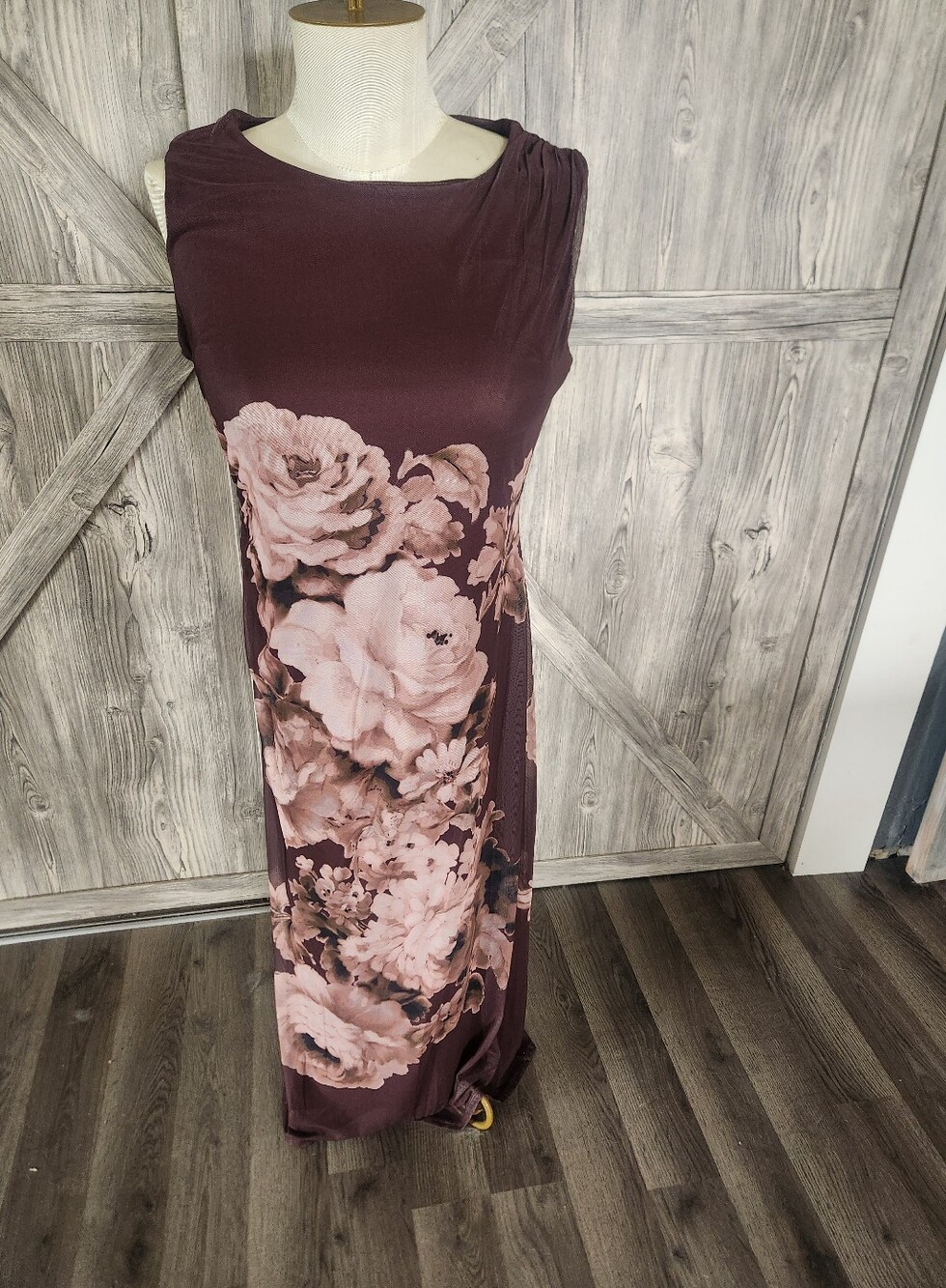 Joie Sleeveless Brown Floral Maxi Dress